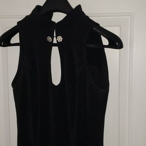 Elegant long black dress